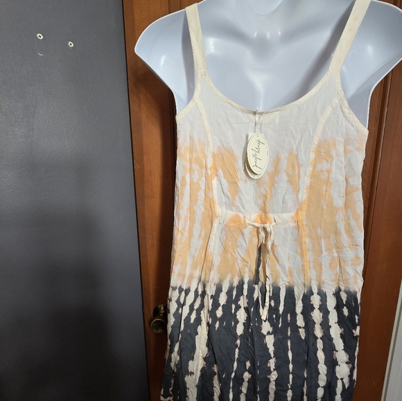 Daisy Island Womens Sleeveless Dress Tye Dye Floral Sz S Nwt - Picture 3 of 7